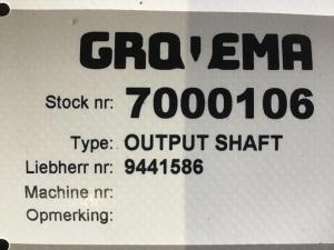 Liebherr Eje de salida